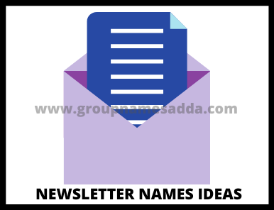 Best Newsletter names ideas List